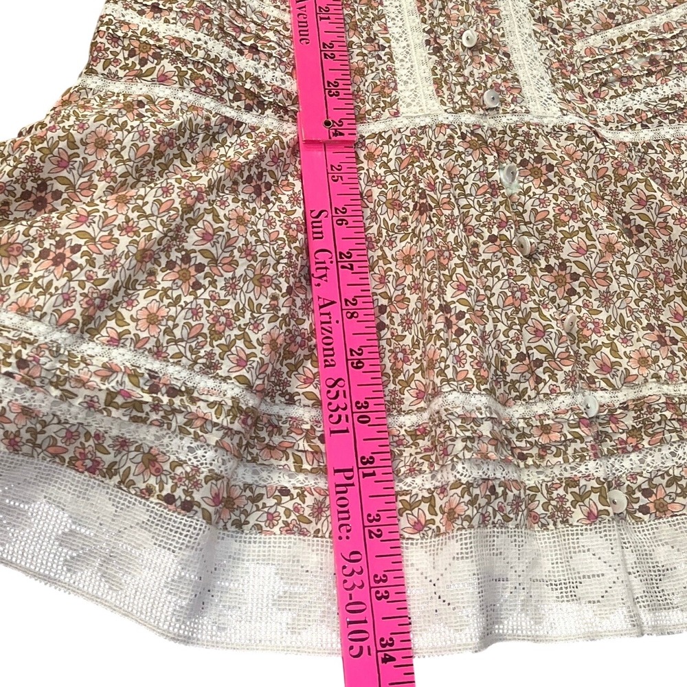 Veronica Beard Addilyn‎ Floral Lace Prairie Boho mini Dress Sz 8 Read EUC - Picture 11 of 16